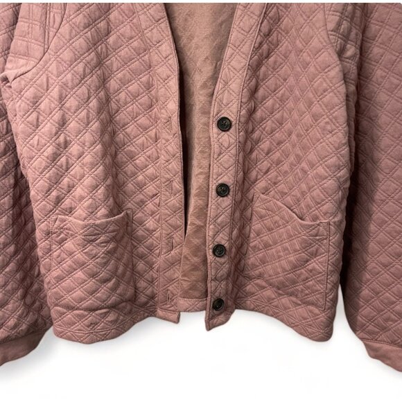 Madewell Womens Quilted Button-Up Cardigan Sweatshirt Small - Picture 4 of 15